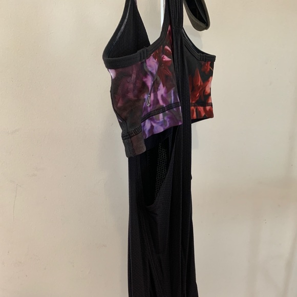 Lululemon Tank Top Black Floral 4 - Picture 6 of 11